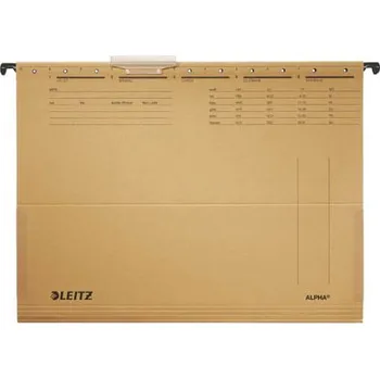 Leitz Závěsné desky Leitz Alpha s bočnicemi - hnědá 30781