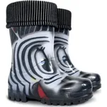 Demar TWISTER LUX PRINT S zebra dětské zateplené holínky Velikost: 26/27
