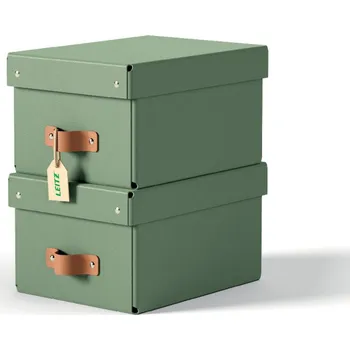 Archivační box Leitz Úložný box Leitz Puro S - zelená / 2 ks 602657