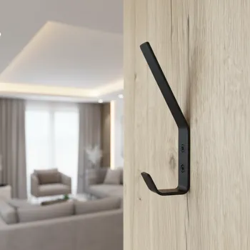 Věšák Interex design Věšák LEILA XL / Černý matný