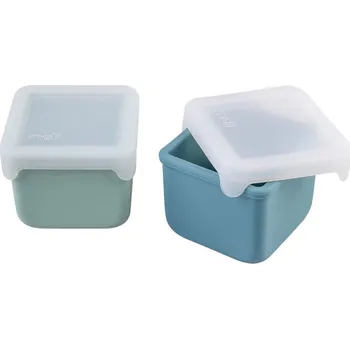 Melii MELII Silikonové krabičky na svačinu 237 ml, 2ks 2ks - zelené