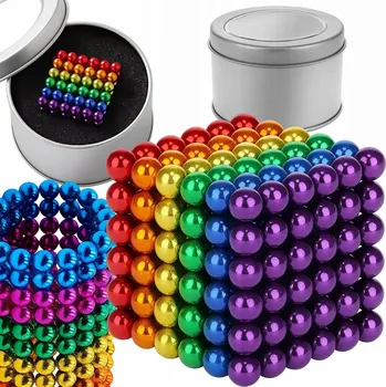ostatní stavebnice MAGNETICKÉ KULIČKY NEOCUBE 216 KS 3MM DUHOVÉ DĚTI STAVEBNICE BAREVNÉ DÁREK