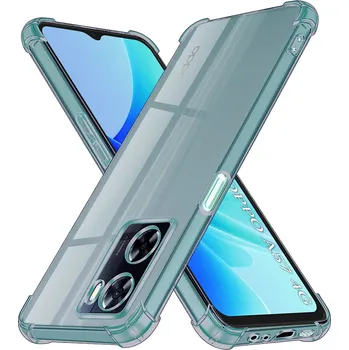 Pouzdro na mobilní telefon Techsuit Shockproof průhledný silikon Oppo A57 4G A57s OnePlus Nord N20 SE kouřově černý