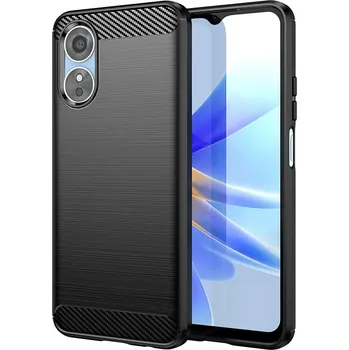 Pouzdro na mobilní telefon Techsuit Karbon Silikon Oppo A17 Černý