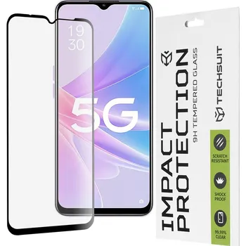 Techsuit 111D Celoplošné celolepicí sklo Oppo A58 5G A78 5G Černé