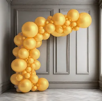 Balónek Zlatá balónková girlanda organická Balonky.cz b83068