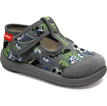 Chlapecké bačkory Bačkory Milami 226-MAA58-04A šedá fotbal Velikost: 21