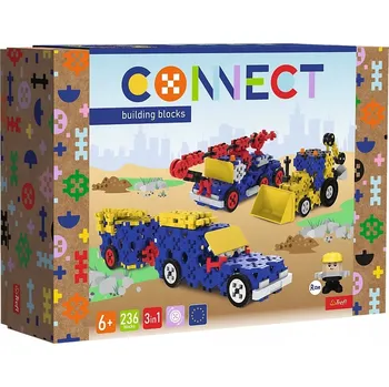 ostatní stavebnice Stavebnice Trefl Connect 3v1 - Stavební vozidla / SUV s přívěsem