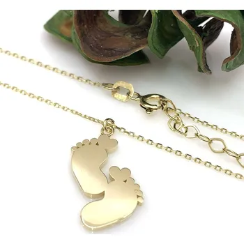 Náhrdelník Diante Zlatý řetízek s přívěskem dětské nožičky 59639555