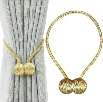 Příslušenství pro záclonu a závěs Spona na záclony Przydasie.pl se zapínáním na magnet zlatá