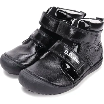 Dívčí obuv DDstep Kožené barefoot boty D.D.step A063-52818 Black Velikost: 35