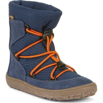 Dětská treková obuv Zimní Froddo barefoot boty Tex Track Wool Denim G3160239-2 Velikost: 35
