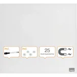 Tabule magnetické skleněné Diamond - 45 x 45 cm / bílá Nobo