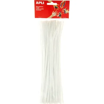 Modelovací drátky APLI bílé / 30 cm / 50 ks 159989