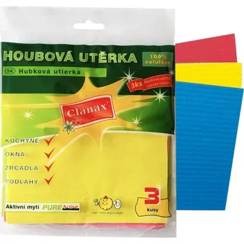 Utěrka Houbové utěrky Clanax - 3 ks 31544