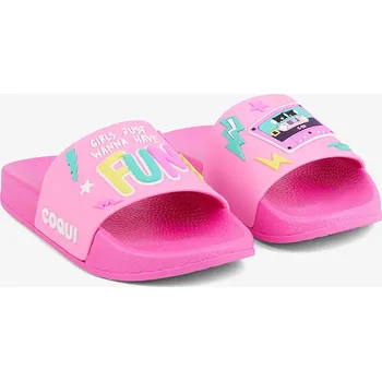 Dívčí pantofle Pantofle Coqui RUKI Fuchsia/Dk. Pink 90s Velikost: 24/25