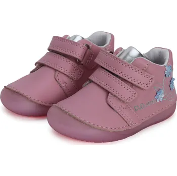 Dívčí polobotky DDstep Kožené barefoot boty D.D.step S070-41484A Pink Velikost: 21