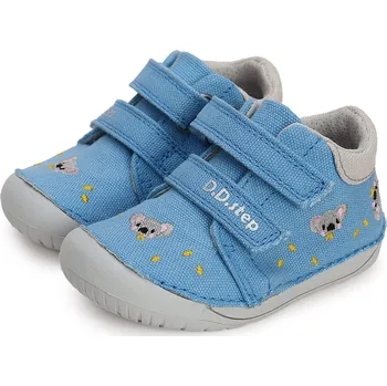 Chlapecká obuv DDstep Barefoot plátěné tenisky D.D.step C070-41709 Calypso Sky Velikost: 21