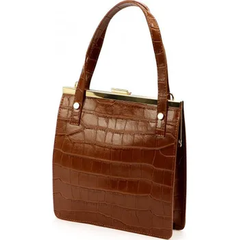 Kabelka Kožená kabelka Luka 19-90 COCO - hnědá