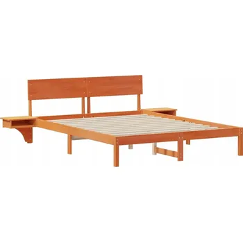 Postel Rámeček postele Voskový Bronz 160 x 200 cm Masivní borovicové dřevo