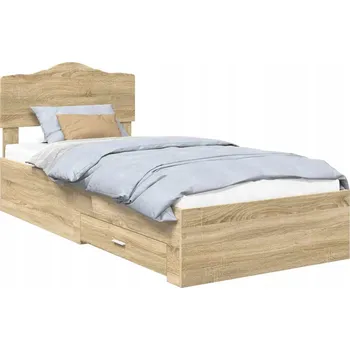 Postel Rámeček postele Dub Sonoma 90 x 190 cm Materiál: dřevotříska