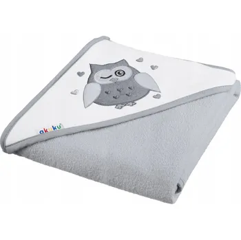 Prostěradlo Deka s kapucí Akuku 100 x 100 cm šedá