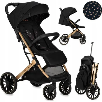 Kočárek Sportovní kočárek MoMi Estelle černý rozkládací do 22 kg s příslušenstvím