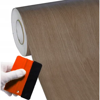 Obraz Nábytková Fólie Samolepicí 60x300cm Dveře Deska Silná Struktura Dřevo