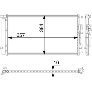 Výparník klimatizace Kondenzátor, klimatizace MAHLE AC 63 000P