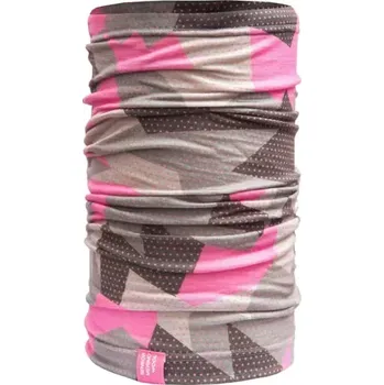 Šátek Šátek Sensor Tube Merino Impress růžová/camo