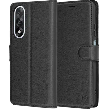 Pouzdro na mobilní telefon Pouzdro Techsuit Leather Folio pro OnePlus Nord 5 černé