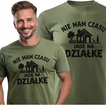 Pánské tričko Tričko pro pravého zahrádkáře khaki - NEMÁM ČAS - JEDU NA ZAHRADU