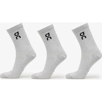 Pánská móda Ponožky On Logo Sock High 3-Pack Heather Gray M