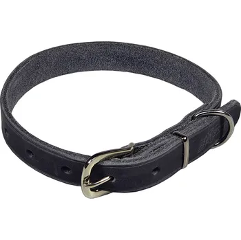 Obojek pro psa BAFPET Obojky z mastné kůže, ZUBR Barva: Šedá, Rozměr: 20mm x 50cm /34-46/ 14104Z