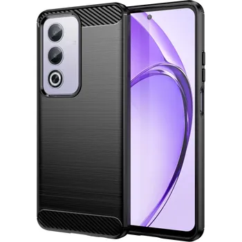 Pouzdro na mobilní telefon Pouzdro Techsuit Carbon Silicone pro Oppo A80 5G černé