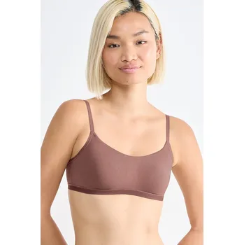 Podprsenka Soft podprsenka organic GO Daily Cotton TOP bez zapínání hnědá XL