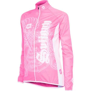 Cyklistická bunda Cyklistická bunda dámská Barva: růžovobílá, Velikost: XS
