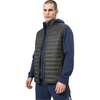 Pánská bunda Pánská vesta 4F khaki H4Z22 KUMP001 43S S