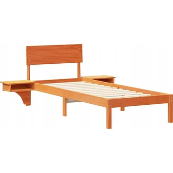 Postel Rámeček postele Voskově hnědý 75 x 190 cm Masivní borovicové dřevo