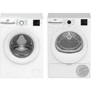 Set domácích spotřebičů Set pračky a sušičky Set Beko BM3T3824WW + Beko BM3WFSU38413WW + sleva 9 % při použití kódu