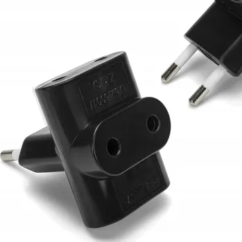 Elektrická zásuvka Elektrická Zásuvka rozbočka Montis černá