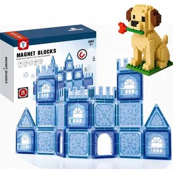 ostatní stavebnice MAGNETICKÉ STAVEBNICE 28 ks 3D KONSTRUKČNÍ VZDĚLÁVACÍ STAVEBNICE 111A +