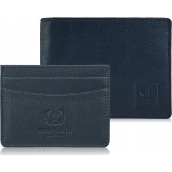 Peněženka Paolo Peruzzi , přírodní lícová kůže, modrá - muž
