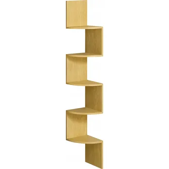 police Úzký regál Songmics 20 cm x 126 cm x 20 cm, světle dub