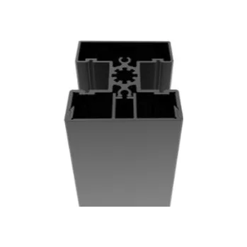 Stavební profil Hahn Steel Sada hliníkového sloupku 50x60 a krytky - 6000mm R7016