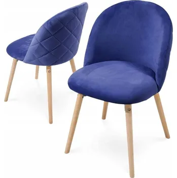 Jídelní židle Židle Greatstore 1 x 1 x 1 cm, odstíny modré, 1 ks