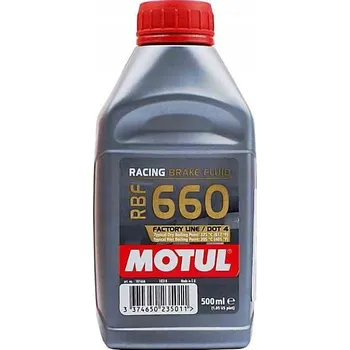 Brzdová kapalina MOTUL BRZDOVÁ KAPALINA MOTUL DOT4 500ML RBF660 RACING BRAKE FLUID / FACTORY L