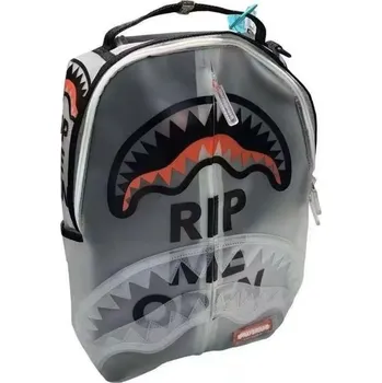 Dětský batoh Moderní průhledný batoh "žralok" (29x46x16 cm) Barva: Bílá