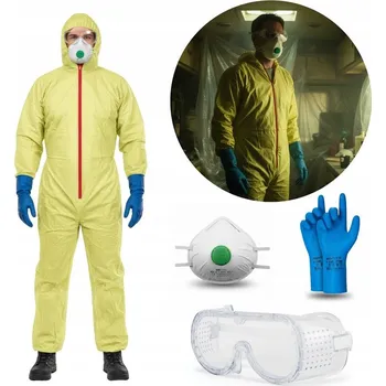Karnevalový kostým KOSTÝM CHEMIKA KOMBINÉZA KOSTÝM BREAKING BAD JESSE PIKMAN HALLOWEEN XXL
