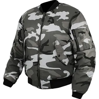Pánský bomber MILTEC Bunda MA1 oboustranná maskovací Bomber Jacket Urban Metro/Black Velikost a varianta: L metro/černý Miltec